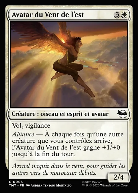 Avatar du Vent de l'est, carte Magic TMT 5 — extension Teenage Mutant Ninja Turtles