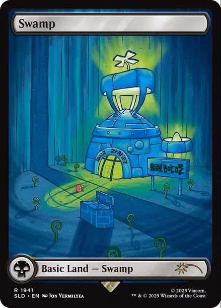 Swamp, Magic card SLD 1941 — Secret Lair Drop set