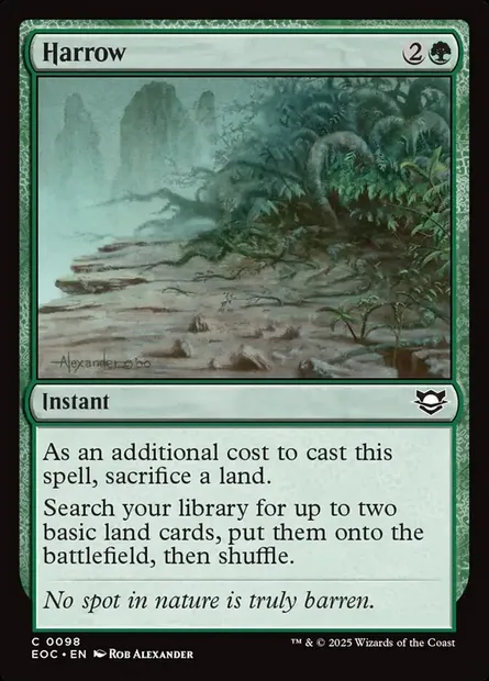 Harrow, Magic card EOC 98 — Edge of Eternities Commander set