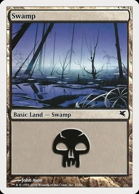 Swamp, Magic card PHUK 10 — Hachette UK set
