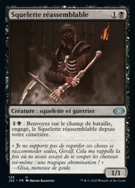 Squelette réassemblable, carte Magic J22 125 — extension Jumpstart 2022