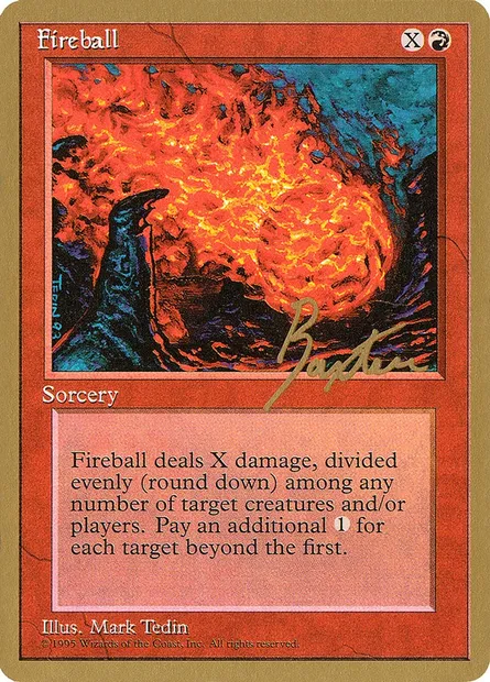 Fireball, Magic card PTC gb192 — Pro Tour Collector Set set