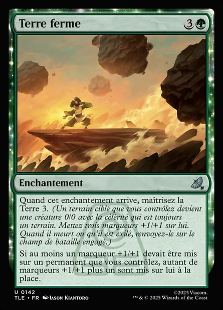 Terre ferme, carte Magic TLE 142 — extension Avatar: The Last Airbender Eternal