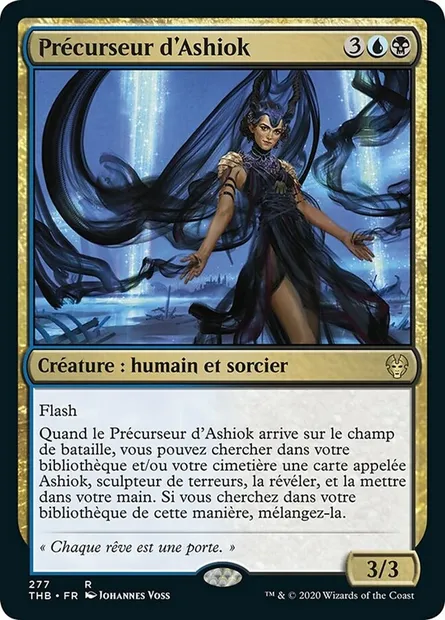 Précurseur d'Ashiok, carte Magic THB 277 — extension Theros Beyond Death