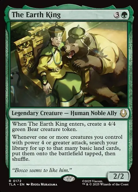 The Earth King, Magic card TLA 172 — Avatar: The Last Airbender set