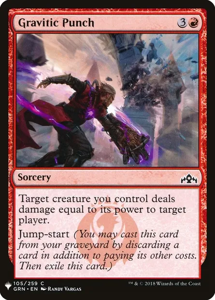 Gravitic Punch, Magic card PLST GRN-105 — The List set