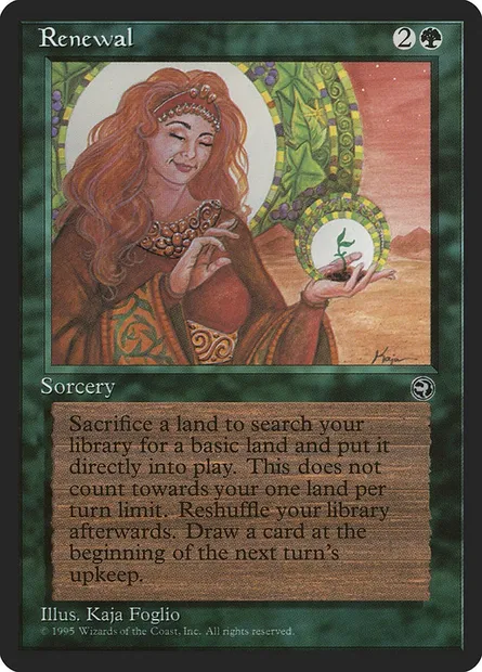 Renewal, Magic card HML 93 — Homelands set