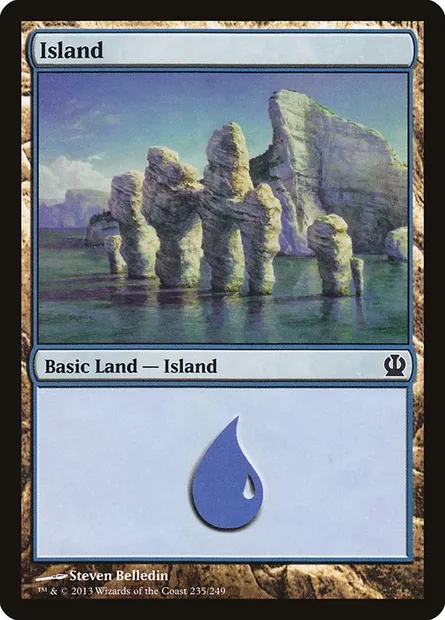Island, Magic card THS 235 — Theros set