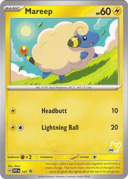 Mareep, Pokémon card BA24 107-45 — Battle Academy 2024 set