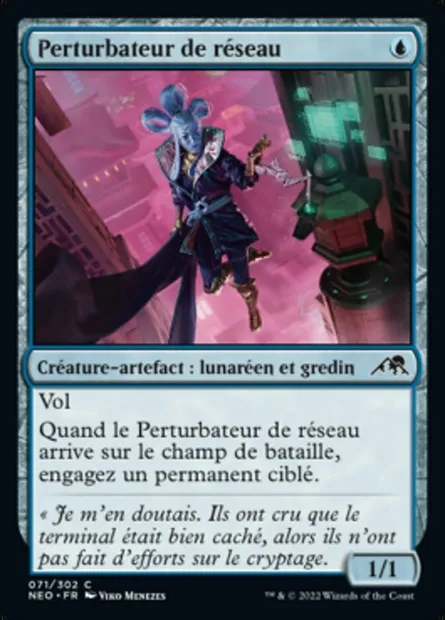 Perturbateur de réseau, carte Magic NEO 71 — extension Kamigawa: La Dynastie Néon