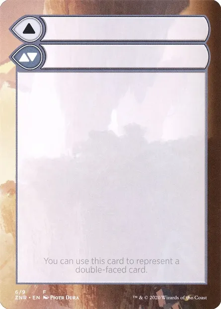 Double-Faced Substitute Card, Magic card SZNR 6 — Zendikar Rising Substitute Cards set