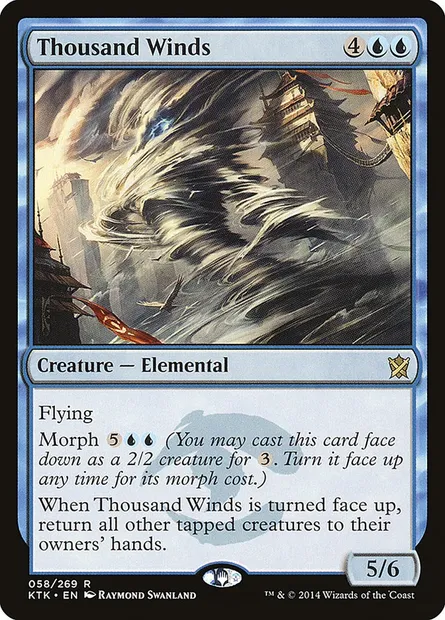 Thousand Winds, Magic card KTK 58 — Khans of Tarkir set