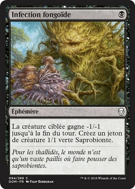 Infection fongoïde, carte Magic DOM 94 — extension Dominaria