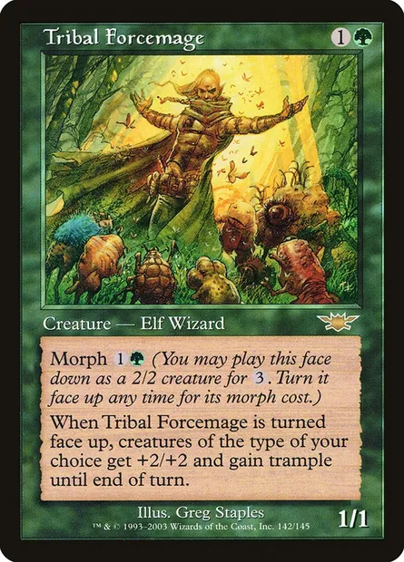 Tribal Forcemage, Magic card LGN 142 — Legions set