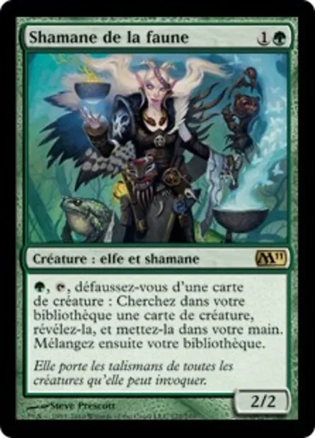 Shamane de la faune, carte Magic M11 172 — extension Magic 2011