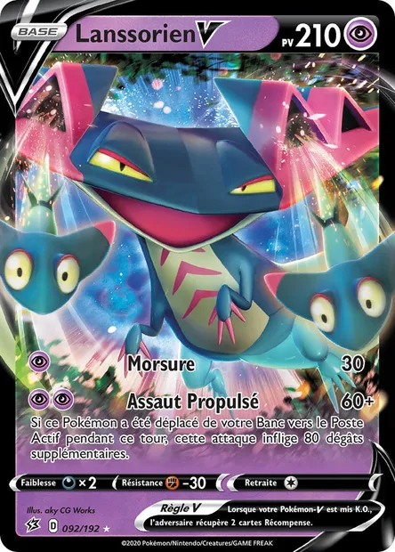 Lanssorien V, carte Pokémon RCL 92 — extension Clash des Rebelles