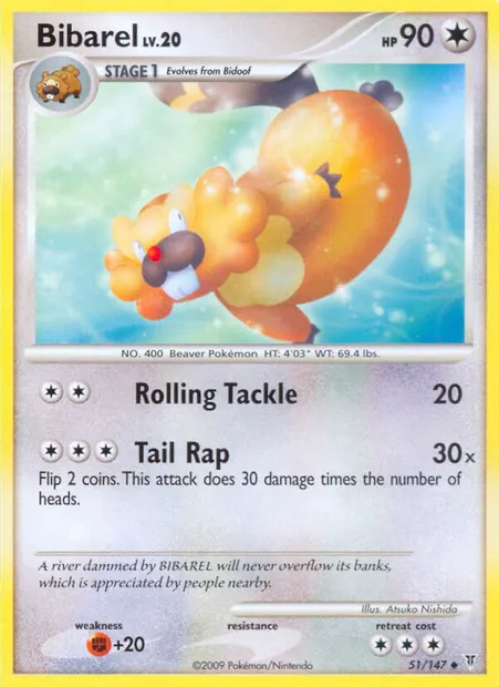 Bibarel, Pokémon card SV 51 — Supreme Victors set