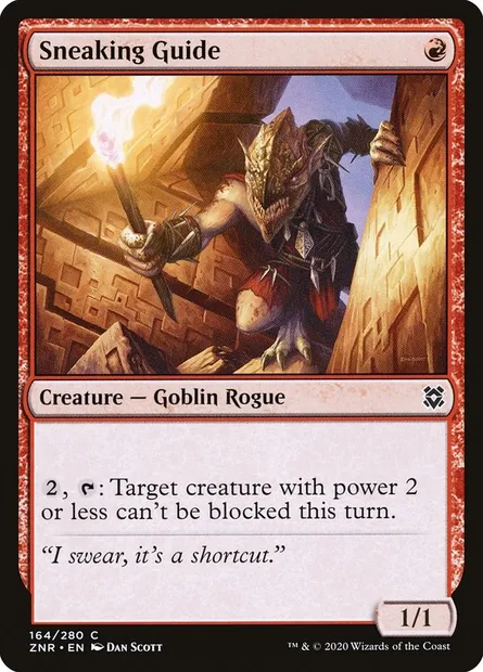 Sneaking Guide, Magic card ZNR 164 — Zendikar Rising set