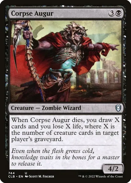 Corpse Augur, Magic card CLB 744 — Commander Legends: Battle for Baldur's Gate set