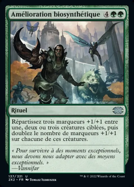 Amélioration biosynthétique, carte Magic 2X2 137 — extension Double Masters 2022