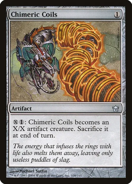 Chimeric Coils, Magic card 5DN 108 — Fifth Dawn set