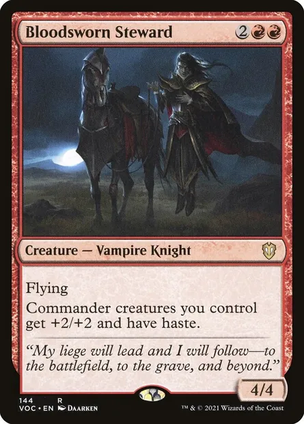 Bloodsworn Steward, Magic card VOC 144 — Crimson Vow Commander set