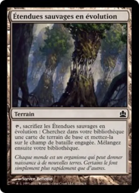 Étendues sauvages en évolution, carte Magic CMD 272 — extension Commander 2011