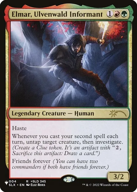 Elmar, Ulvenwald Informant, carte Magic PLST SLX-4 — extension The List