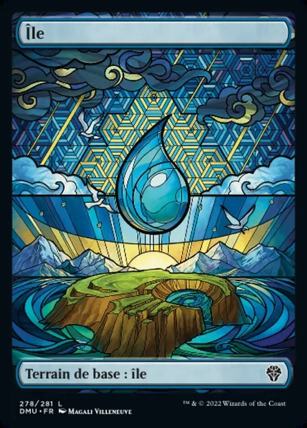 Île, carte Magic DMU 278 — extension Dominaria Uni