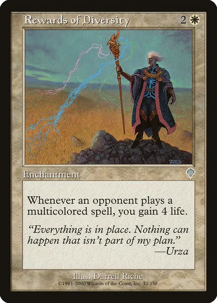 Rewards of Diversity, Magic card INV 32 — Invasion set