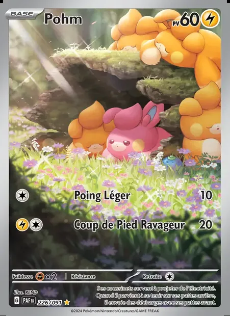 Pohm, carte Pokémon PAF 226 — extension Destinées de Paldea