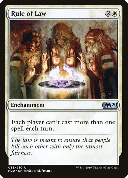 Rule of Law, Magic card M20 35 — Core Set 2020 set