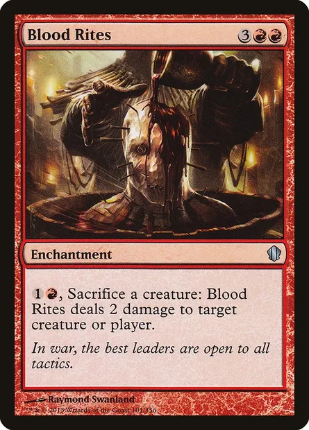 Blood Rites, Magic card C13 101 — Commander 2013 set