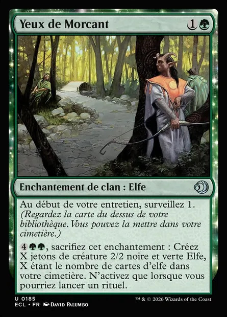 Yeux de Morcant, carte Magic ECL 185 — extension Lorwyn Eclipsed