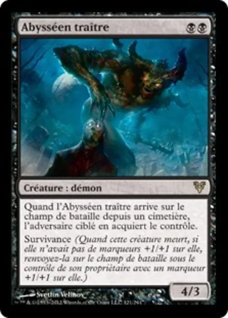 Abysséen traître, carte Magic AVR 121 — extension Avacyn ressuscitée