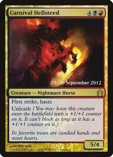 Carnival Hellsteed, Magic card PRTR 147★ — Return to Ravnica Promos set