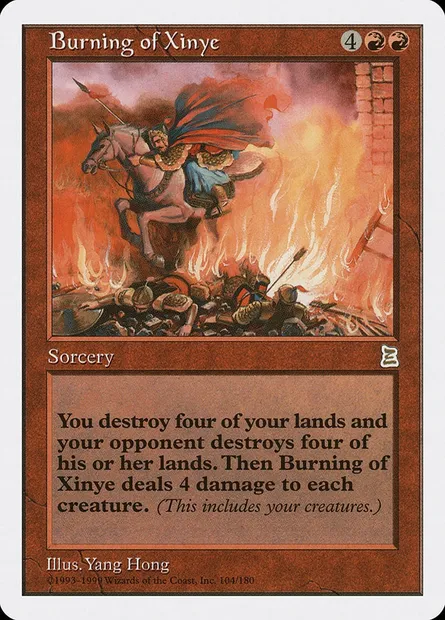 Burning of Xinye, Magic card PTK 104 — Portal Three Kingdoms set