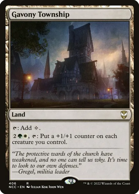 Gavony Township, Magic card NCC 406 — New Capenna Commander set