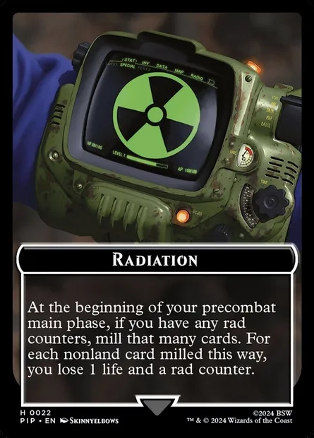 Radiation, Magic card TPIP 22 — Fallout Tokens set