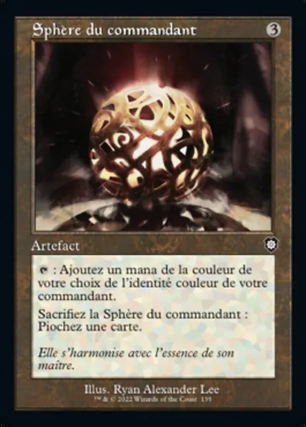 Sphère du commandant, carte Magic BRC 135 — extension The Brothers' War Commander