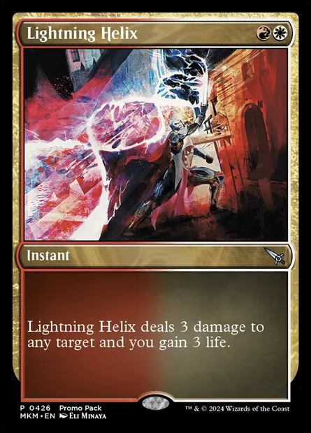 Lightning Helix, Magic card MKM 426 — Murders at Karlov Manor set