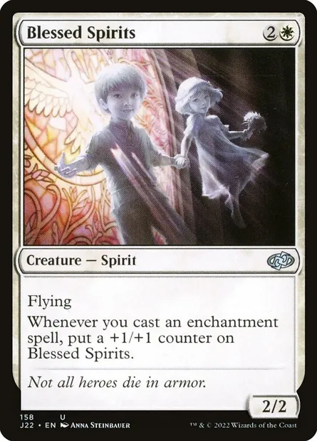 Blessed Spirits, Magic card J22 158 — Jumpstart 2022 set
