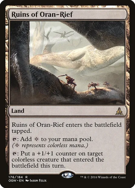 Ruins of Oran-Rief, Magic card OGW 176 — Oath of the Gatewatch set
