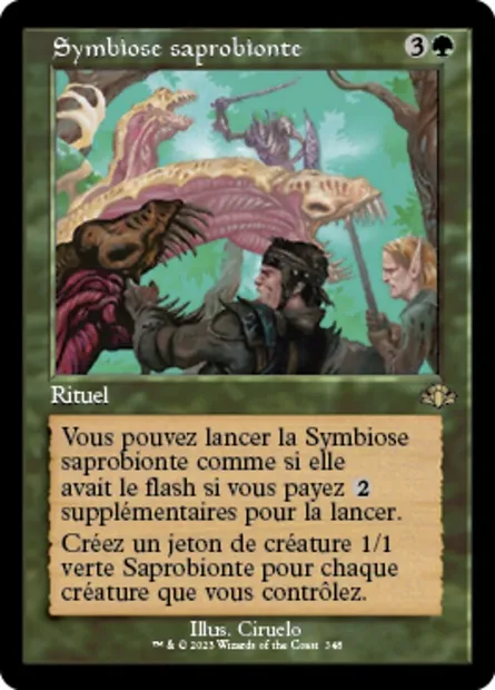 Symbiose saprobionte, carte Magic DMR 348 — extension Dominaria Remastered