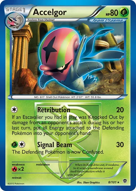 Accelgor, Pokémon card PLB 8 — Plasma Blast set