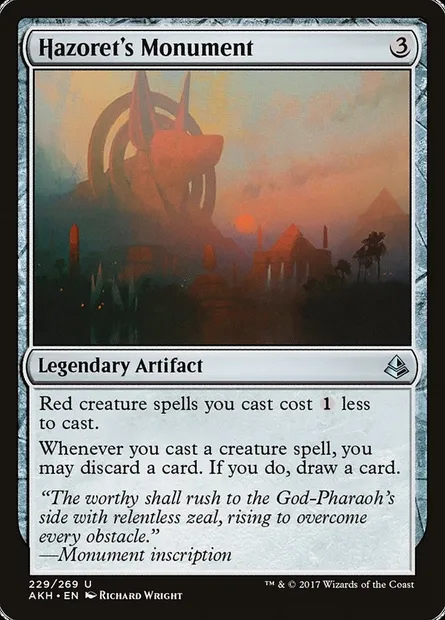 Hazoret's Monument, Magic card AKH 229 — Amonkhet set