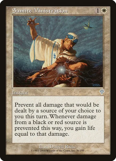 Samite Ministration, Magic card INV 36 — Invasion set