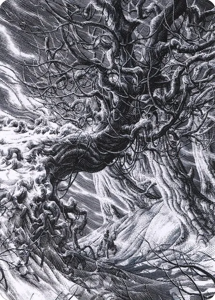 Forest // Forest, Magic card AVOW 81 — Crimson Vow Art Series set
