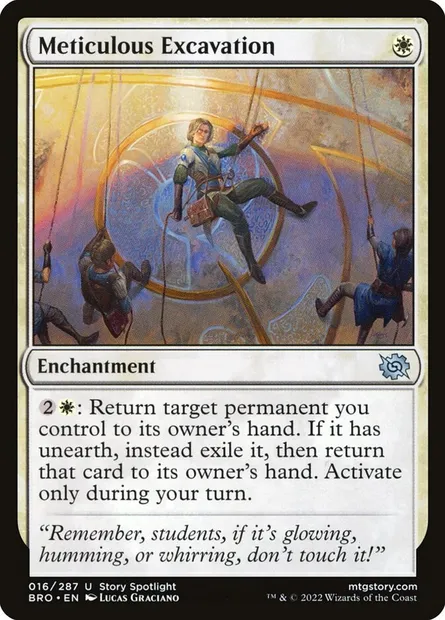 Meticulous Excavation, Magic card BRO 16 — The Brothers' War set