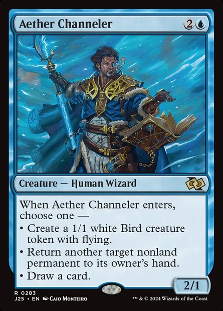 Aether Channeler, Magic card J25 283 — Foundations Jumpstart set